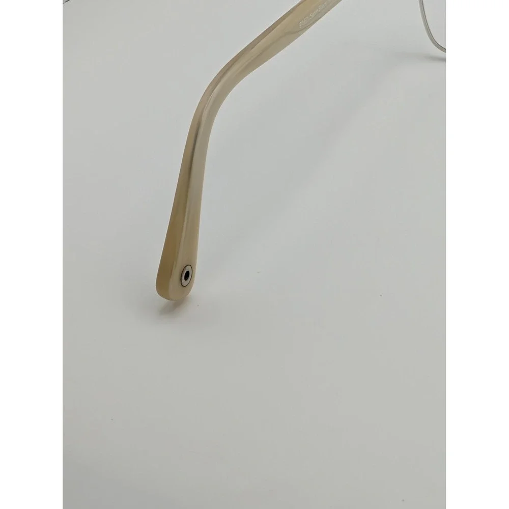 Coach HC5047 Evie Eyeglass Frames Only Satin Black Cream Semi-Rimless Women
